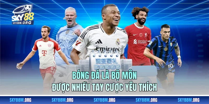 Bóng đá là bộ môn được nhiều tay cược yêu thích