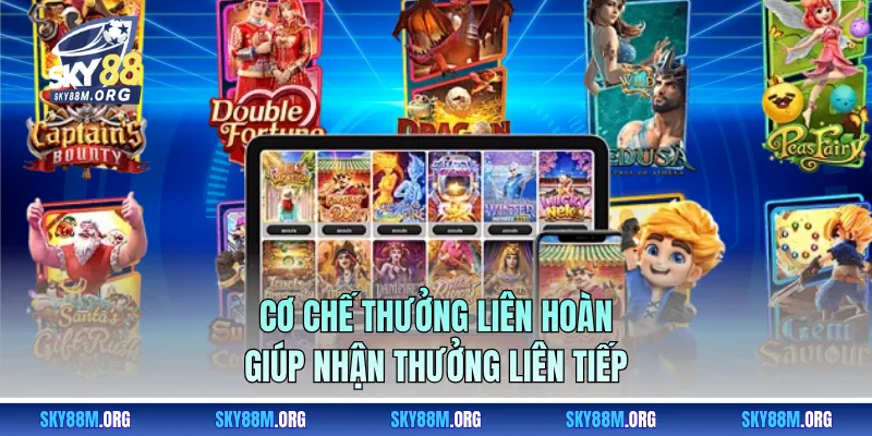 Cơ chế thưởng liên hoàn giúp nhận thưởng liên tiếp 