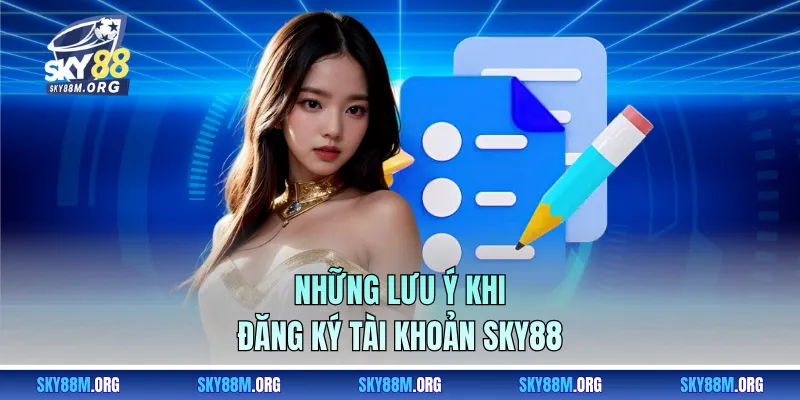 Những lưu ý khi đăng ký tài khoản Sky88